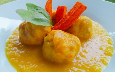 Albóndigas de pavo con salsa de piña